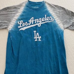 Retro Tie-Dye Urban Outfitters Los Angeles Dodgers T-Shirt